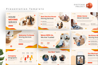 House Moving Service PowerPoint Template